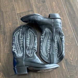 Black cowboy boots